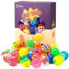 Chiwava 48 Pack Plastic Noisy Cat Toy Balls with Bell