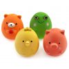 Chiwava 4 Pack 2.4 Inch Squeaky Latex Puppy Toy Funny Animal Sets
