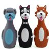 Chiwava 3 Pack 5.7 Inch Squeaky Latex Dog Toys Standing Stick Dog - Image 17