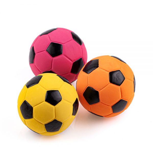 Chiwava Confezione da 3 palline da gioco per cani in lattice di gomma cigolante da 2,7 pollici