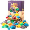 Chiwava60PCS4.1インチ毛皮のような猫のおもちゃマウスガラガラ小さなマウス