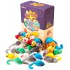 Chiwava 60PCS 4.1 Inch Furry Cat Toy Mice Rattle Small Mouse - 画像 (2)
