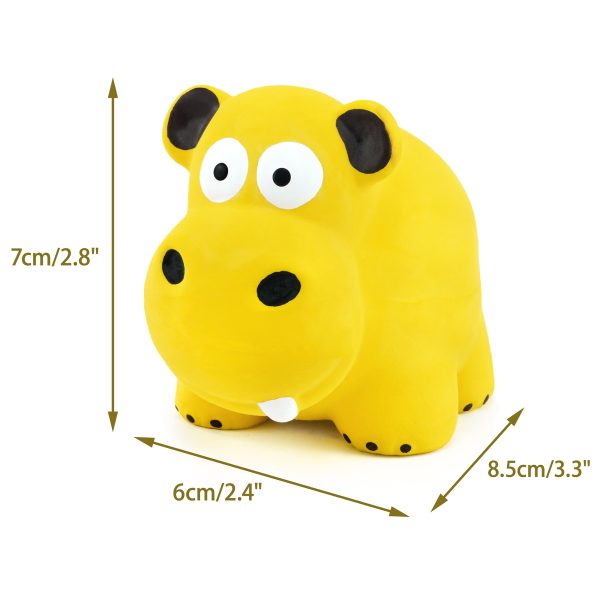 Chiwava 3 Pack 3.1'' Squeak Latex Puppy Toy Lovely Standing Animal Sets - Image 4