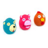 Chiwava 3 Pack 2.6 Inch Squeaky Latex Toys Cute Animals Face – Image 8