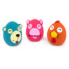Chiwava 3 Pack 2.6 Inch Squeaky Latex Toys Cute Animals Face – Image 9