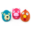 Chiwava 3 Pack 2.6 Inch Squeaky Latex Toys Cute Animals Face – Image 10