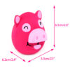 Chiwava 3 Pack 2.6 Inch Squeaky Latex Toys Cute Animals Face – Image 2