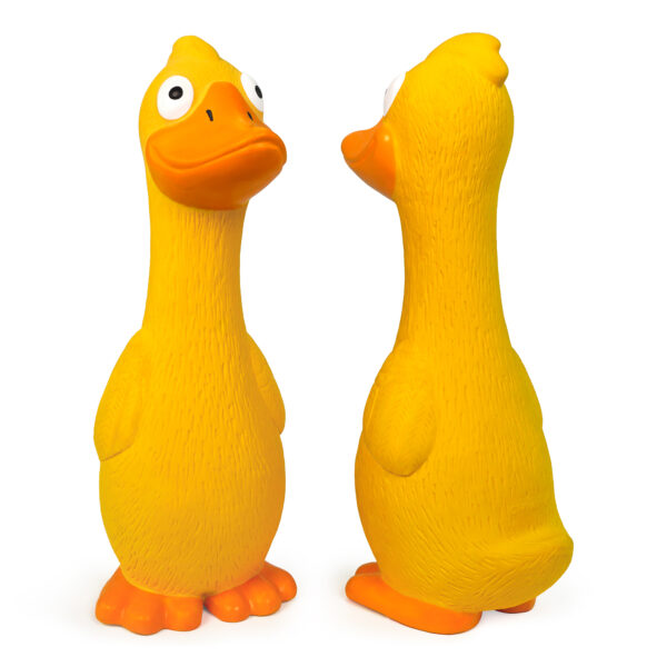 Chiwava 2 Pack Funny Squeaky Latex Dog Toys Yellow Duck - immagine 5