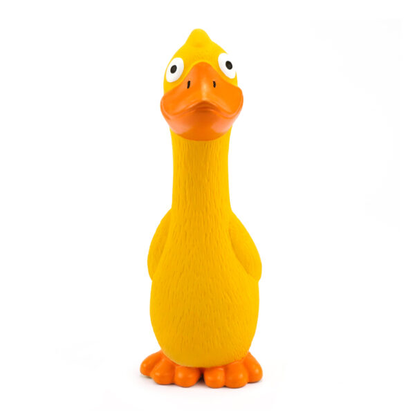 Chiwava 2 Pack Funny Squeaky Latex Dog Toys Yellow Duck - immagine 2