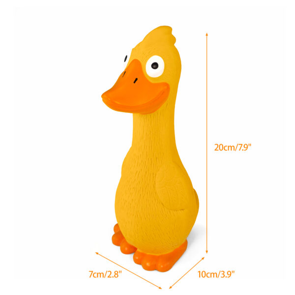 Chiwava 2 Pack Funny Squeaky Latex Dog Toys Yellow Duck - immagine 10