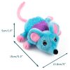 Chiwava 2 Pack Catnip Plush Cat Toys Mouse with bell - Imagen 3