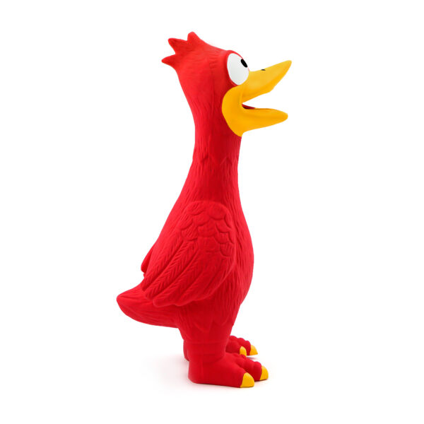 Chiwava 2 Pack Squeaky Latex Dog Toys Standing Chicken Assorted Color - Image 4