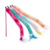 Chiwava 2PCS Retractable Cat Toy Wand Feather Interactive Cat Teaser - immagine 2
