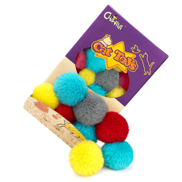 Chiwava Catnip Furry Cat Toys Ball – Bild 20