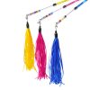 Chiwava 3 Pack Combination Tassel Cat Toy Wand with Bell Beads - Image 4