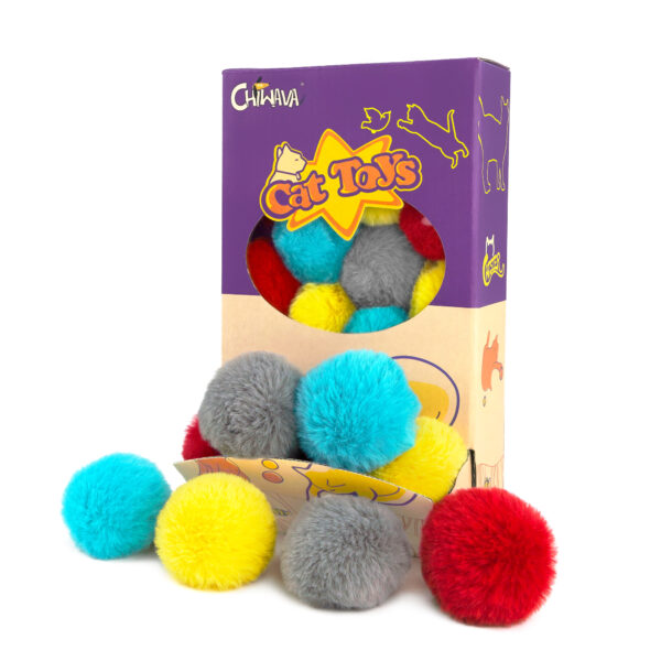 Chiwava Catnip Furry Cat Toys Ball – Bild 22
