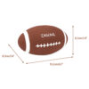 Chiwava 2 Pack 6" Squeaky Latex Dog Toy Balls Football Rugby – Image 2