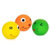 Chiwava 3 Pack 2.7'' Latex Squeaky Dog Toy Ball Smiley Face Round Balls – Image 3