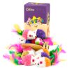 Chiwava 24PCS 1,8" Bunte Fleece-Mäuse mit Feder