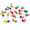 Chiwava 24PCS 1.8" Colorful Fleece Mice with Feather – Bild 12