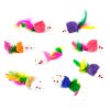 Chiwava 24PCS 1.8" Colorful Fleece Mice with Feather – Bild 6