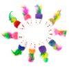 Chiwava 24PCS 1.8" Colorful Fleece Mice with Feather – Bild 9