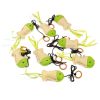 Chiwava 8PCS 4" Canvas Fish Toy For Cats - immagine 7