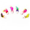 Chiwava 24PCS 1.8" Colorful Fleece Mice with Feather – Bild 10