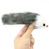 Chiwava 10PCS 6.7" BB Sound Fur Mice Interactive Toys For Cats - 画像 (6)