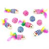 Chiwava 12PCS Sisal Mice and Sisal Balls - 图片 11