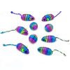 Chiwava 18PCS Rainbow Rope Ball and Mice - 画像 (11)