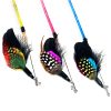 Chiwava 25" Pearl Feather Cat Toy Wand with Bell and Beads - immagine 10