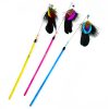 Chiwava 25" Pearl Feather Cat Toy Wand with Bell and Beads - immagine 9