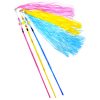 Chiwava 3 Pack 25" Mylar Tassels Cat Toy Wand con Campana
