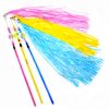 Chiwava 3 Pack 25" Mylar Tassels Cat Toy Wand with Bell - immagine 9