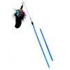 Chiwava 25" Pearl Feather Cat Toy Wand with Bell and Beads - immagine 3