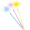 Chiwava 3 Pack 31" Feder Katze Spielzeug Wand Sonnenblumen mit Glocke