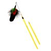 Chiwava 25" Pearl Feather Cat Toy Wand with Bell and Beads - immagine 4