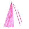 Chiwava 3 Pack 25" Mylar Tassels Cat Toy Wand with Bell - immagine 3