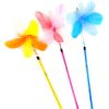 Chiwava 3 Pack 25" Colorful Feather Cat Teaser Wand with Bell - Imagen 9