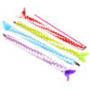 Chiwava 4 Pack 43" Stripe Long Plush Interactive Cat Toy Wand with Feather and Bell - Image 9