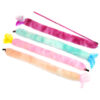 Chiwava 4 Pack 43" Long Plush Cat Toy Wand Feather Cat Teaser Wand with Catnip Bell – Image 14