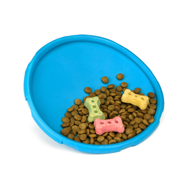 Chiwava 8.7" Rubber Dog Flying Disc,Fetch Toy for Dogs Outdoor Play for Large Dogs Color Blue - immagine 7