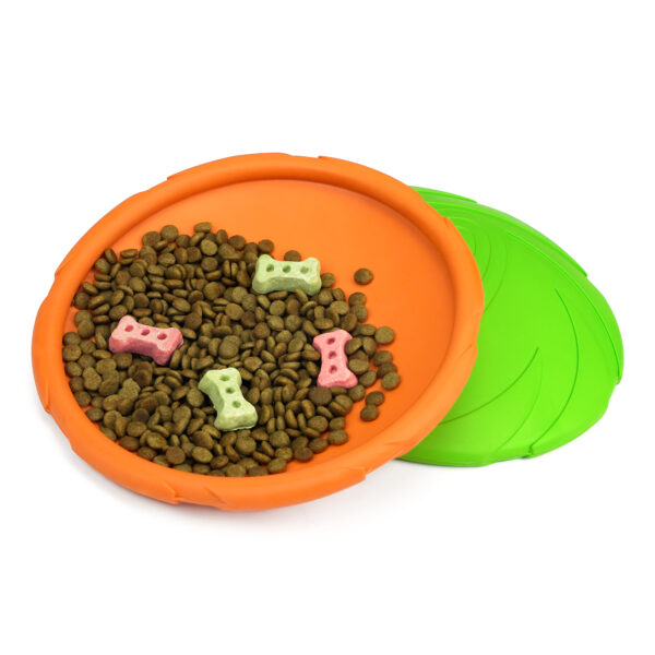 Chiwava 2 Pack 7.1" Rubber Dog Flying Disc,Fetch Toy for Dogs Outdoor Play for Medium Dogs - 画像 (9)