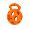 Chiwava 5.2″ Roller Dog Toy Puzzle Ball Tug Interactive Toys for Large Dogs Color Orange