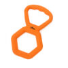 Chiwava 9.4″ Rubber Tug Dog Toy Ring Interactive Pull Toys for Medium Large Dogs Color Orange