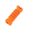 Chiwava 6,7″ Os en caoutchouc Jouet dentaire pour chien Bâton Os Nettoyage des dents pour chiens de taille moyenne Couleur Orange