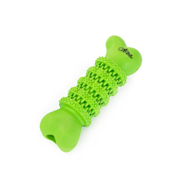 Chiwava 2 Pack 5.1″ Rubber Bone Dental Dog Toy Stick Bones Teeth Cleaning for Small Dogs Assorted Color - Image 6