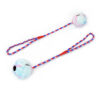 Chiwava 2 Pack 2.4" Rope Rubber Dog Toys,Training Ball on Rope, Tug Fetch Ball for Small Medium Dog - Image 5