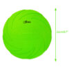 Chiwava 8.7" Rubber Dog Flying Disc,Fetch Toy for Dogs Outdoor Play for Large Dogs Green Color - Imagen 3